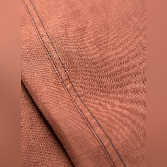 Ganni Hemp Maxi Dress with Beaded Trim Rootbeer Brown - Picture 3 of 16